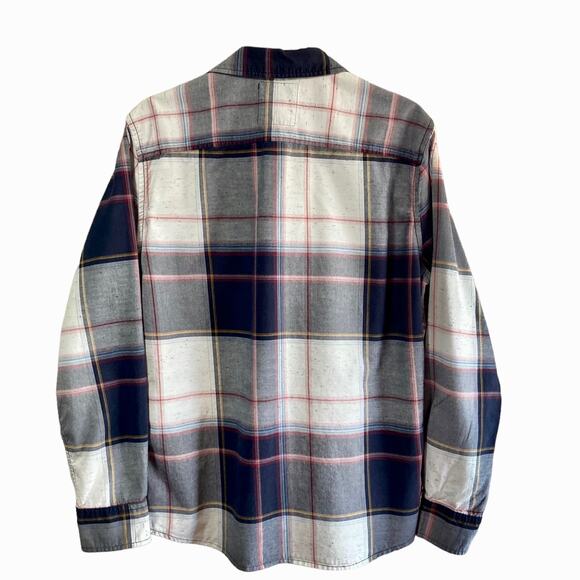 Roebuck & Co Plaid Woven Cotton Long Sleeve Button Down Shirt Men's Sz Large - Picture 2 of 7